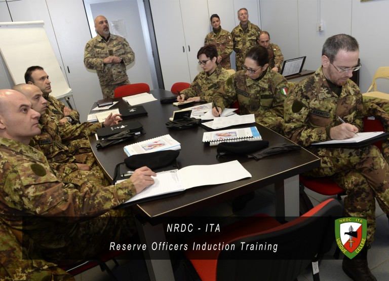 1st February – NRDC-ITA NATO Reserve Officers Induction Training